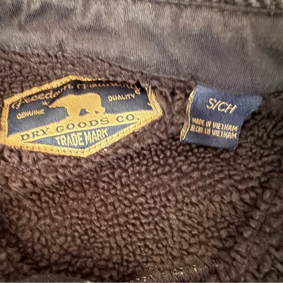 Freedom Foundry Men’s Sherpa Lined Flannel Shirt Jacket Gray Black Plaid Size S/ - Picture 5 of 6